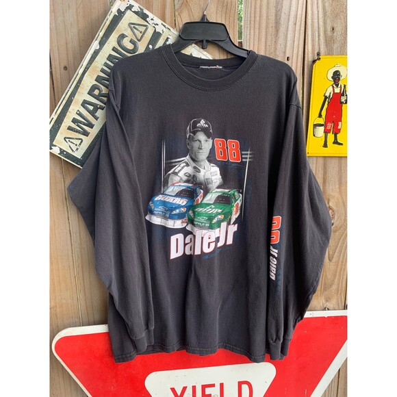 Vintage Y2K Dale Earnhardt Jr. NASCAR racing long sleeves tee XL - Picture 1 of 5